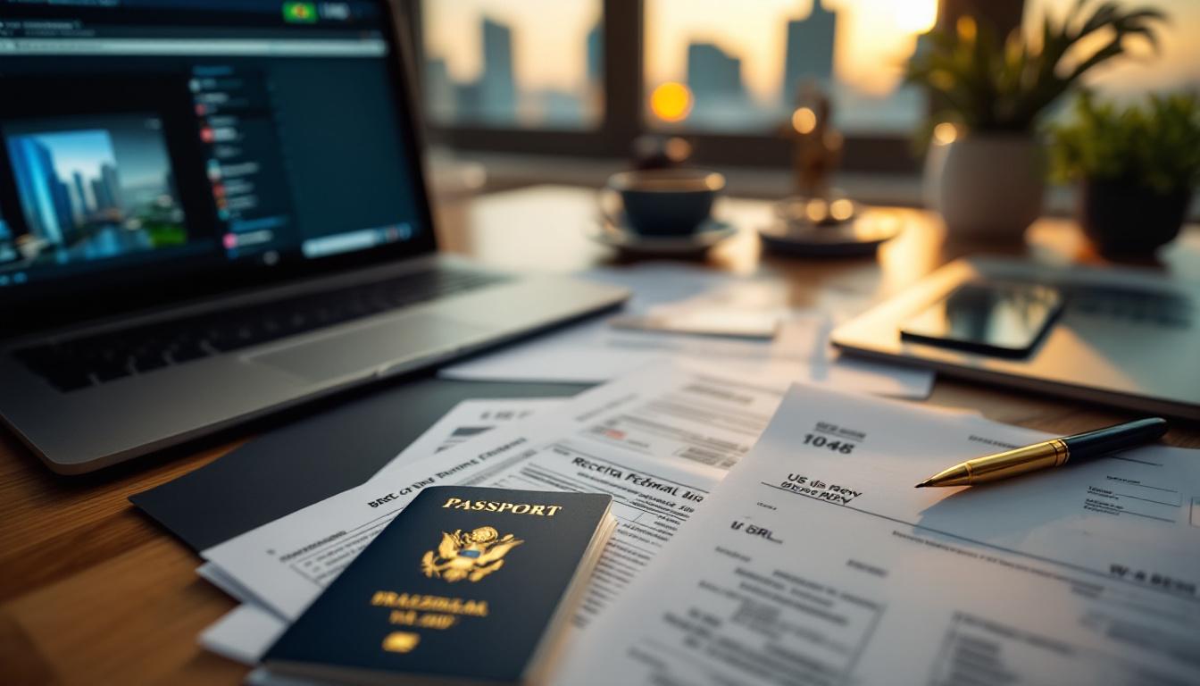 Green Card e Visto de Trabalho comparados para fins fiscais em 2026