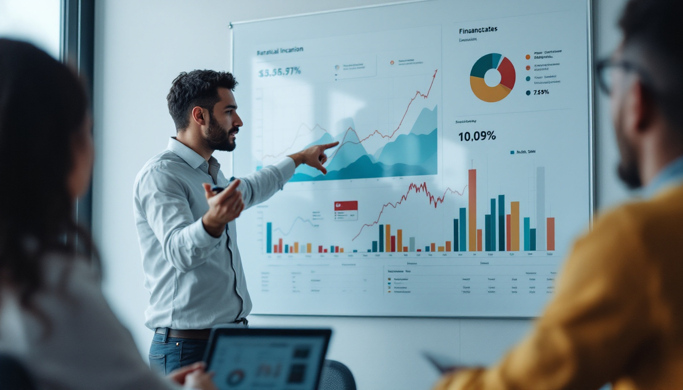 Empresário analisando relatórios financeiros para reduzir encargos sociais. 2