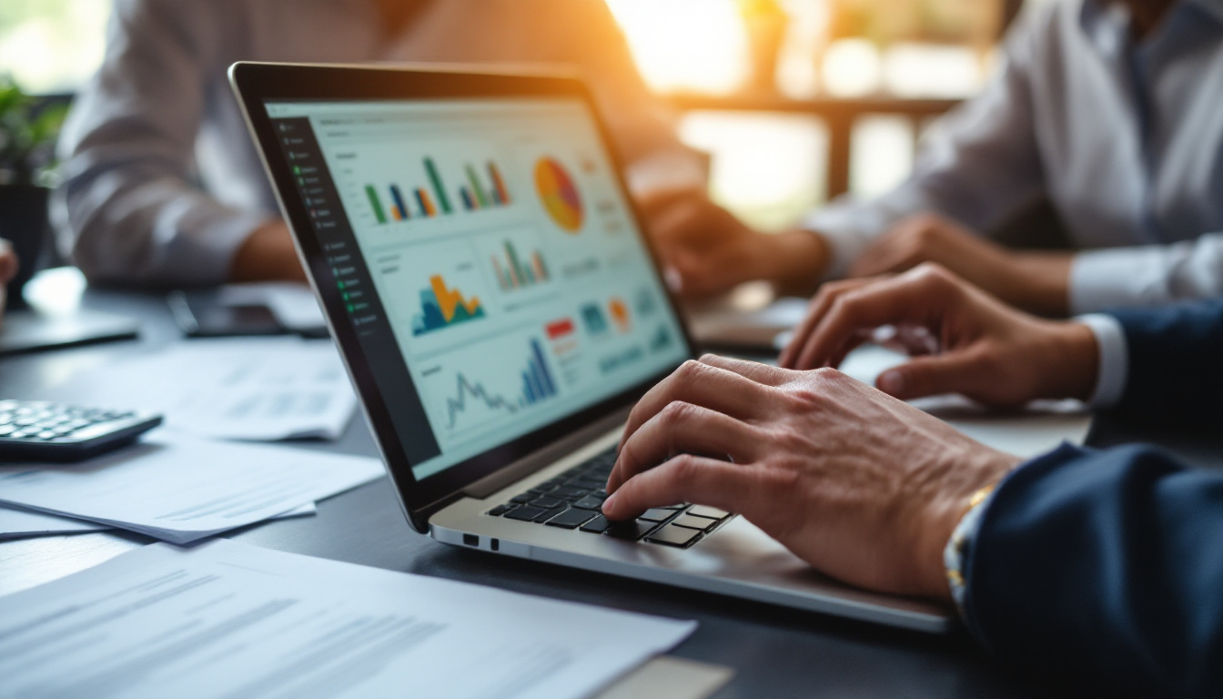 Contabilidade digital e planejamento tributário em discussão em escritório. 1