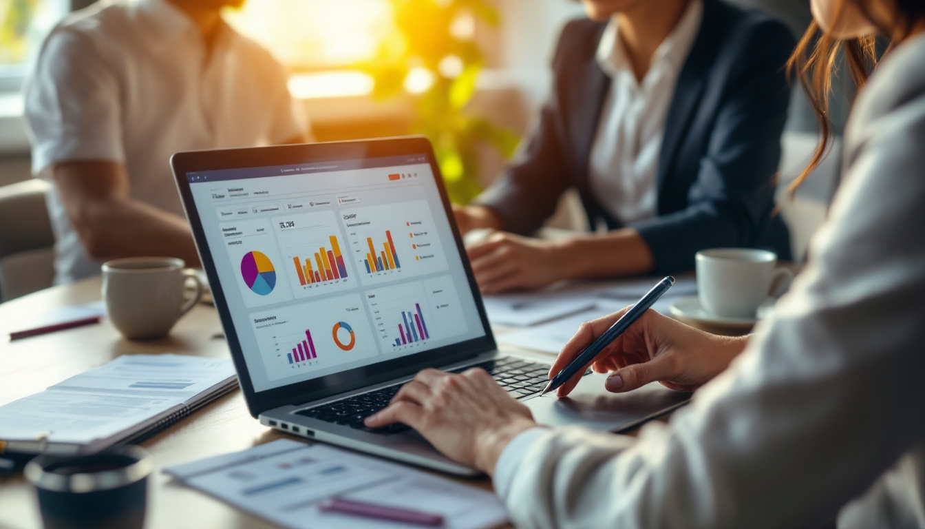 Empresário analisando relatórios financeiros em um escritório moderno. 2