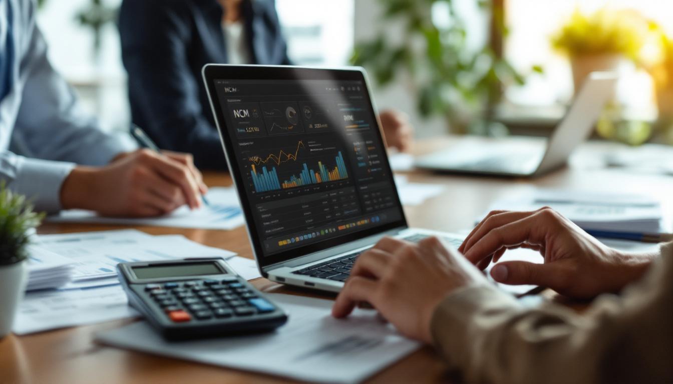 Empresário analisando códigos NCM e CFOP em um escritório. 1