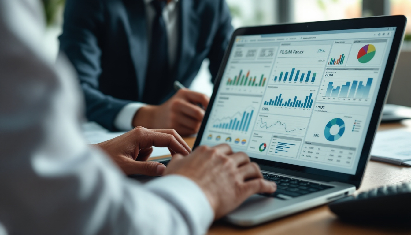 Empresários discutindo obrigações fiscais em um escritório moderno 1