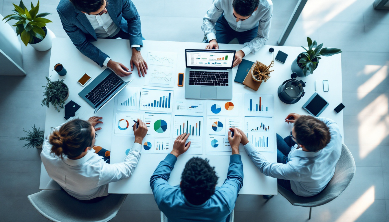 Empresário preocupado revisando planilhas de obrigações trabalhistas. 2