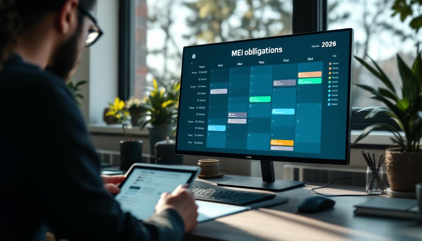 Calendário de obrigações MEI com destaque para prazos 2026